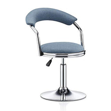 Ljings - Sedie da bar regolabili in altezza con schienale e sgabelli da bar, da bar, per interni ed esterni, stile moderno ed elegante, in pelle, colore: Blu