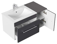 Set di mobili da bagno Fortuna antracite satinato