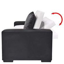 FAMIROSA Divano Letto con Braccioli in PVC Bianco Regolabile