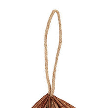 Relaxdays Casetta per Uccelli, da Appendere, Giardino, Balcone, Paglia, Legno, Nido Artificiale Decorativo,26x25,Marrone