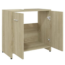 Armadio da bagno in rovere Sonoma 60x33x58 cm