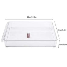 Rockyin Cucina Frigo Storage Box Scorrevole di plastica congelatore Cold Storage di economia di Spazio Rack (6138-Samll)