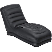 Intex 68585NP, Materasso Mega Lounge, 86 x 170 x 94 cm, Nero