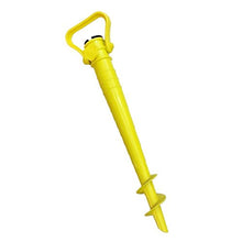 Welim - Picchetto di supporto per ombrelloni e parasole per la spiaggia o il giardino; colore giallo