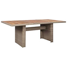 SKM Set da Pranzo da Giardino 11 pz in Polyrattan
