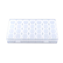 Contenitore per medicinali, plastica trasparente, 28 slot, tablet regolabile, pillola per medicinali, contenitore per gioielli, contenitore