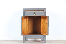 Yajutang Comò cinese in legno massiccio, colore: grigio