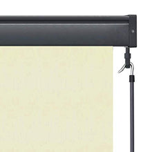 vidaXL - Tenda avvolgibile per esterni, 100 x 250 cm, colore: bianco crema