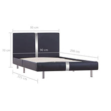 SKM Giroletto Nero in Similpelle 90x200 cm (19.25kg)