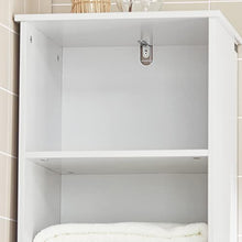 SoBuy Mobile alto Colonna bagno salvasapzio con cassetto e armadietto L40*P35*A161 cm BZR17-W