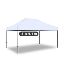 GrecoShop Gazebo Pieghevole Impermeabile Bianco in Alluminio 3x4,5m - M4358