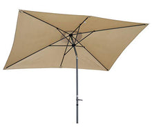 Angel Living 2x3M Ombrellone inclinabile in Alluminio e Poliestere Resistente alla ruggine (Beige)