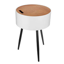 Belleashy Tavolino da caffè Tavolino Rotondo Tavolino da caffè Tavolino da Letto Staccabile Comodini con Portaoggetti Organizer Rack per Mobili da Soggiorno