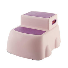 Sgabello Pieghevole, Scala for Bambini, Piccolo Pieghevole, Luce, Adatto A Cucina, Bagno, Camera da Letto (Color : Pink)