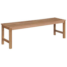vidaXL Panca da Giardino con Cuscino Blu Reale 150 cm in Legno di Teak