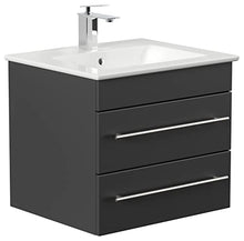 Mobile bagno con lavabo Villeroy & Boch Venticello 60cm nero satinato