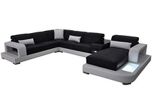 JVmoebel G8006 - Divano angolare in pelle, design moderno