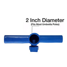 Stecto Picchetto per ombrellone, Portaombrelli a Spirale ABS Resistente con impugnature, Base per ombrellone Leggera Base per ombrellone da Giardino