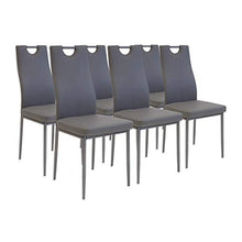 Albatros 2916 Salerno Set di 6 sedie da Pranzo, Grigio