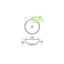 Lavabo Bacinella Ciotola da Appoggio 400x400x170 mm
