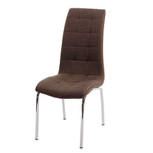 Mendler Set 6X sedie Sala da Pranzo Design Moderno HWC-F29 Tessuto Ecopelle Marrone