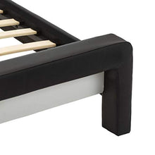 SKM Giroletto con LED Nero e Bianco in Similpelle 140x200 cm (32.31kg) Nero