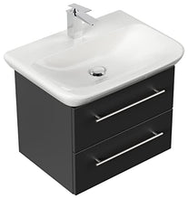 Mobile bagno con lavabo Geberit MyDay 65cm nero satinato