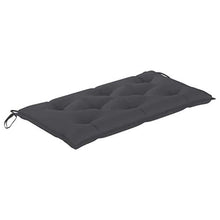 vidaXL Cuscino per Panca da Giardino Nero 200x50x7 cm in Tessuto