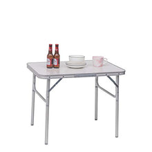 WOLTU CPT8131ws Tavolo da Campeggio Picnic Giardino Pieghevole Portatile Altezza Regolabile in MDF