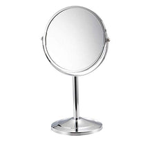 ADSE Specchio cosmetico da 7 Pollici 2X Specchio ingranditore Specchio Rotante bifacciale Specchio da Trucco Rotondo Argento Specchio da Trucco