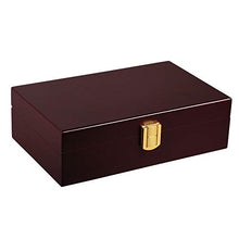 TGhosts Cigar Humidor, Fatto a Mano Cigar Humidor Cigar Box Desktop Box Humidor con igrometro e umidificatore Front-Mount Chiusura di Blocco