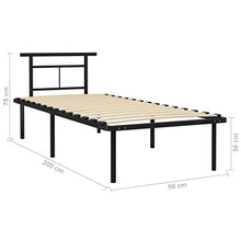SKM Giroletto Nero in Metallo 90x200 cm (14.1kg) Nero-4820