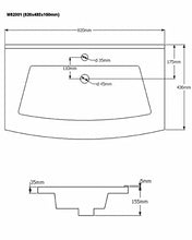 Set di mobili da bagno Malema in antracite con frontale arrotondato 3 pz.