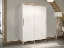 Mirjan24 - Armadio Skandi T con ante scorrevoli in stile scandinavo, per camera da letto, corridoio, camera dei ragazzi