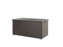 Beliani Scatola per Cuscini Marrone Rattan Sintetico Coperchio 155 x 75 cm 770 L Modena