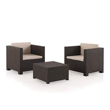 Shaf Diva Tête à tête – Set Balcone, 80 x 60 x 73 cm, colore: cioccolato