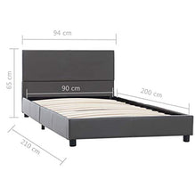 SKM Giroletto Grigio in Similpelle 90x200 cm (19.05kg)