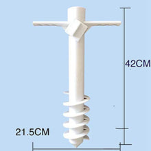 Base per Ombrellone A Spirale, Base per Ombrellone in Plastica per Coclea, Supporto per Ombrellone Portatile, Design A Spirale, Stabile, Portaombrelli per Esterno Per Spiaggia/ Giardino, Portaombrelli