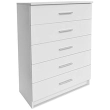 FAMIROSA Cassettiera in Truciolato 71x35x106 cm Bianca