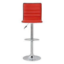 vidaXL Sgabello Coppia sgabelli Bar e Cucina Design Moderni Ecopelle Imbottita Rossi