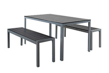 Chicreat C382.01 panchina da Giardino, Alluminio, Argento Grigio, 135 x 40 x 45 cm, Silver