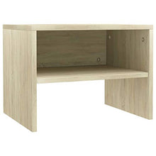 Aynefy, comodino per camera da letto, comodino in quercia con scomparto aperto, 40 x 30 x 30 cm