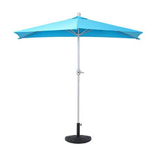 Mendler Ombrellone da Balcone salvaspazio Parla 135x260x252cm Azzurro Senza Base