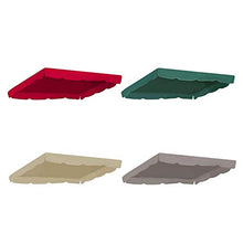 funnyfeng Swing Canopy Cover Swing Seat Top Cover di ricambio impermeabile dondolo per esterni Veranda 164 114 15 cm verde