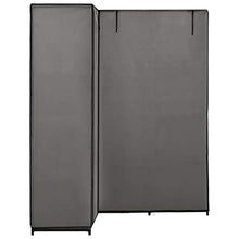 mewmewcat Armadio Angolare Grigio 130x87x169 cm