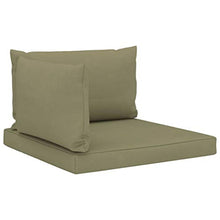 Festnight 3 pz Cuscini per Divani su Pallet Cuscino Soffice da Pavimento Divano in Tessuto Cuscino Schienale per Mobili e Arredamento da Giardino Colore Beige/Antracite
