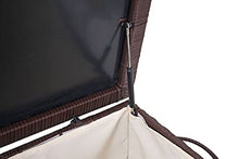 Mendler Baule Contenitore da Esterno HWC-D88 polyrattan ~ Premium 320l Marrone