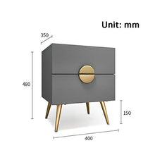 LILIS Comodino,comodini Camera da Letto Comodino Nordic Minimalista Camera Appartamento Piccolo Governo di Immagazzinaggio Due Cassetti