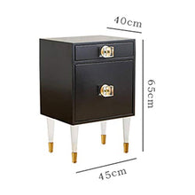Comodini Comodino Camera da Letto Nordico Moderno Piccolo Governo di immagazzinaggio 2 cassetti Comodino in Acciaio Inossidabile Governo di immagazzinaggio Camera da Letto