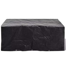 E E-NICES Telo di Copertura per mobili polirattan con 10 Occhielli 240 x 140 cm